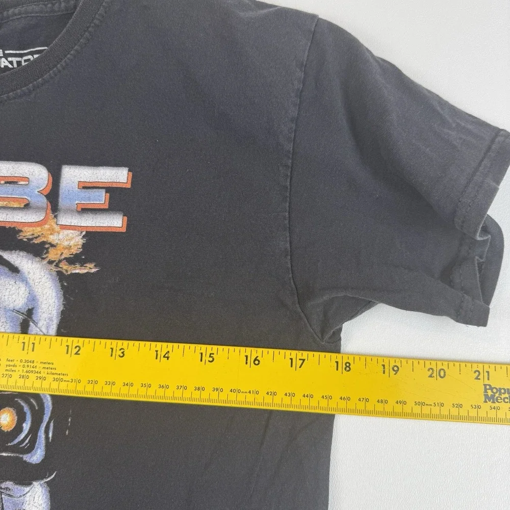 The Terminator I'll Be Back Arnold Schwarzenegger Kids Black Graphic Tee 12-13